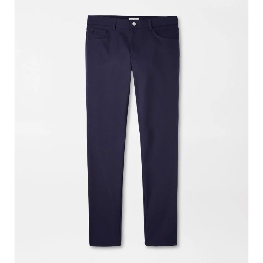 NWT Peter Millar EB66 Crown Sport Performance Five Pocket Mens 40x32 Navy Pant - Picture 4 of 5